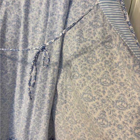 Aria Light Blue Patterned Women's Robe - Picture 6 of 11